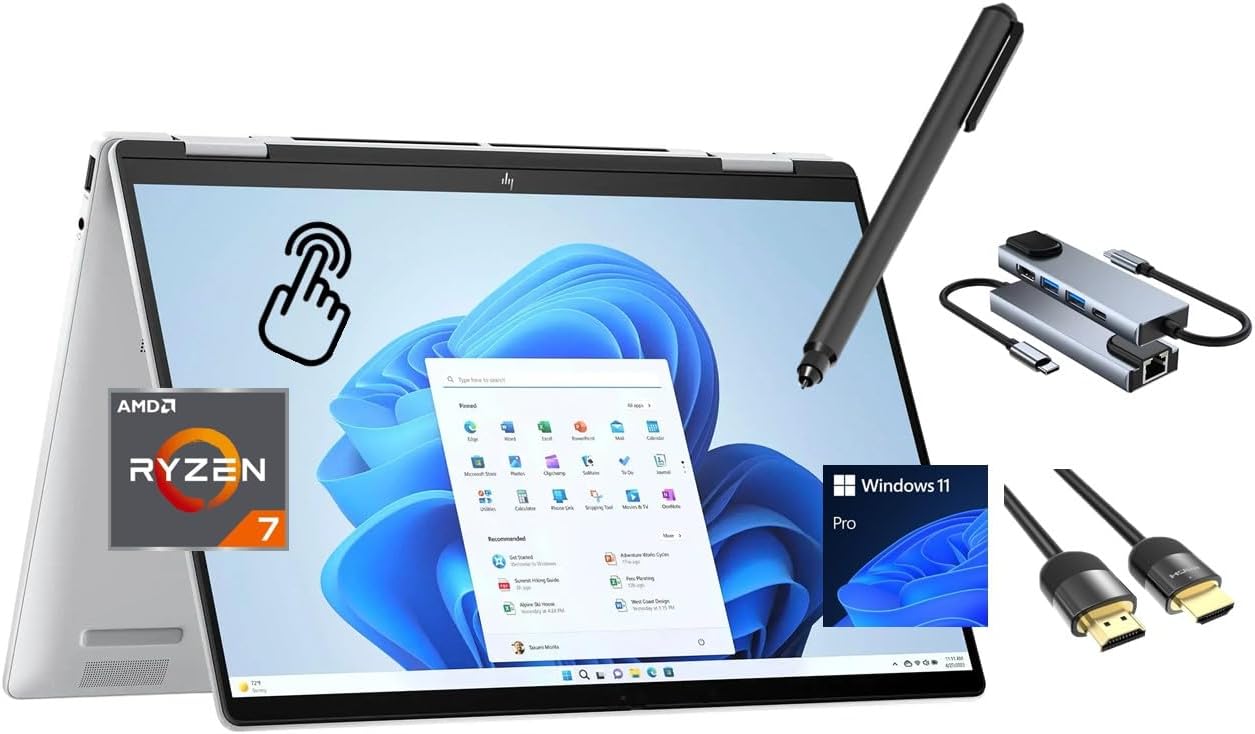 HP Envy x360 14" AI Copilot 2-in-1 Laptop Ryzen 7-8840HS