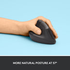 Logitech 910-006466 Lift Left Vertical Ergonomic Mouse Renewed