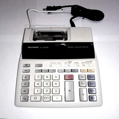 Sharp El-1801piii 12-Digit 2-Color Printing Calculator