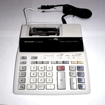 Sharp El-1801piii 12-Digit 2-Color Printing Calculator