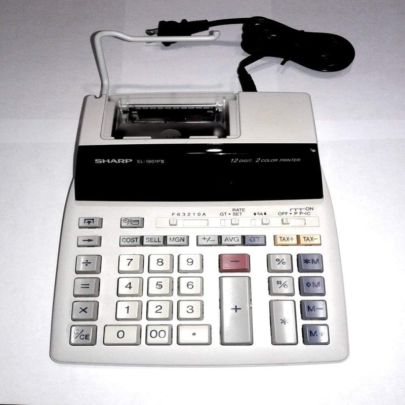 Sharp El-1801piii 12-Digit 2-Color Printing Calculator — main product image