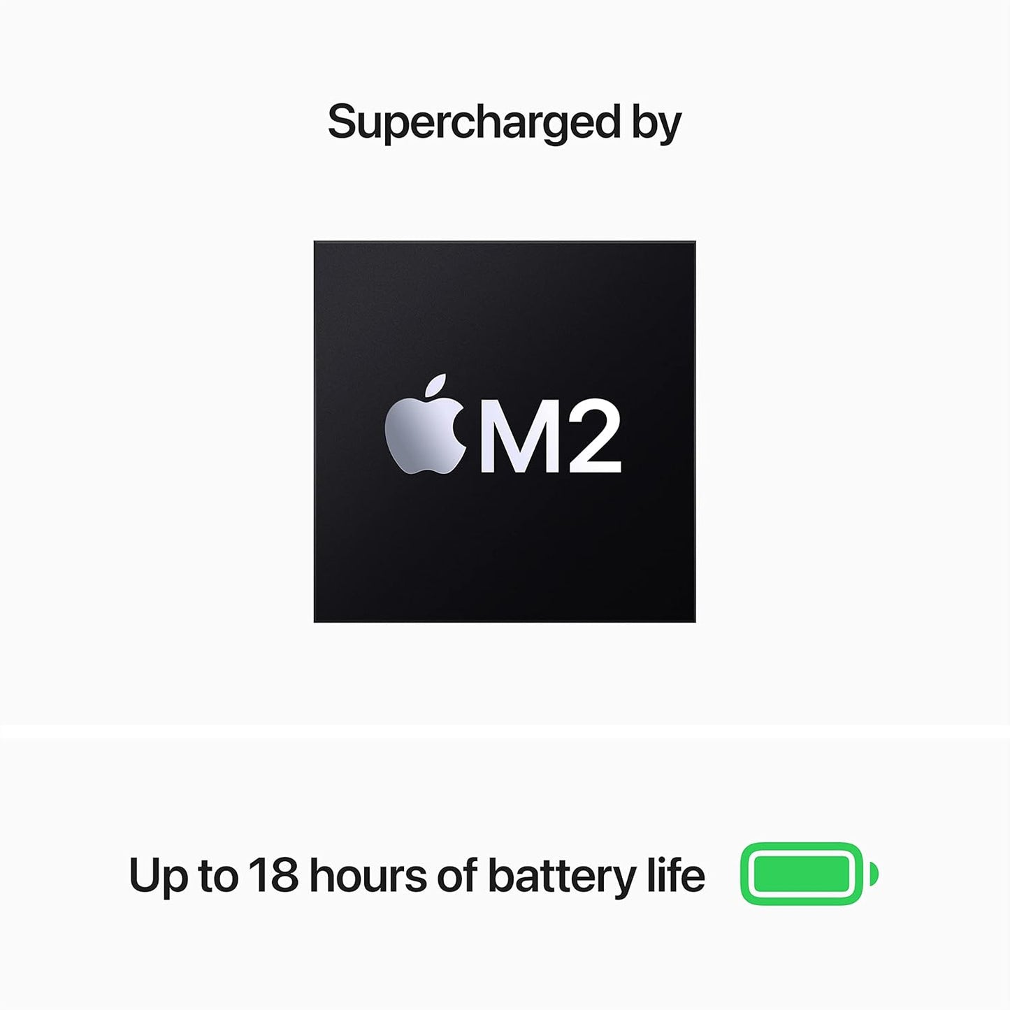 Apple MLXW3LL/A 2022 MacBook Air M2 Space Gray (Renewed)