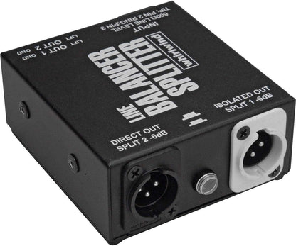 Whirlwind LINE BALANCER/SPLITTER LBS 1x2 Audio Balancer Splitter