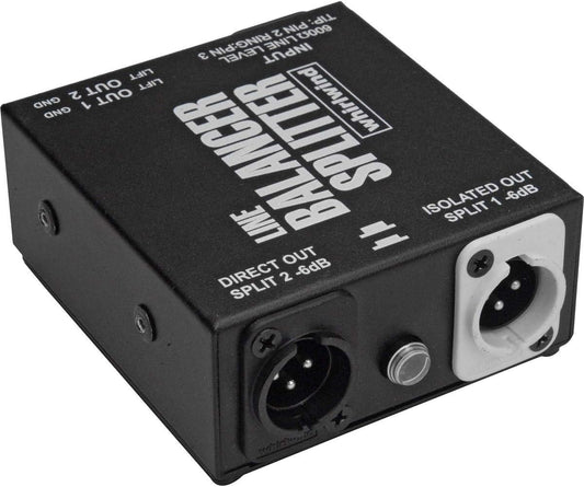 Whirlwind LINE BALANCER/SPLITTER LBS 1x2 Audio Balancer Splitter