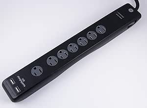 GE 37938 UltraPro 7-Outlet Surge Protector with USB — main product image