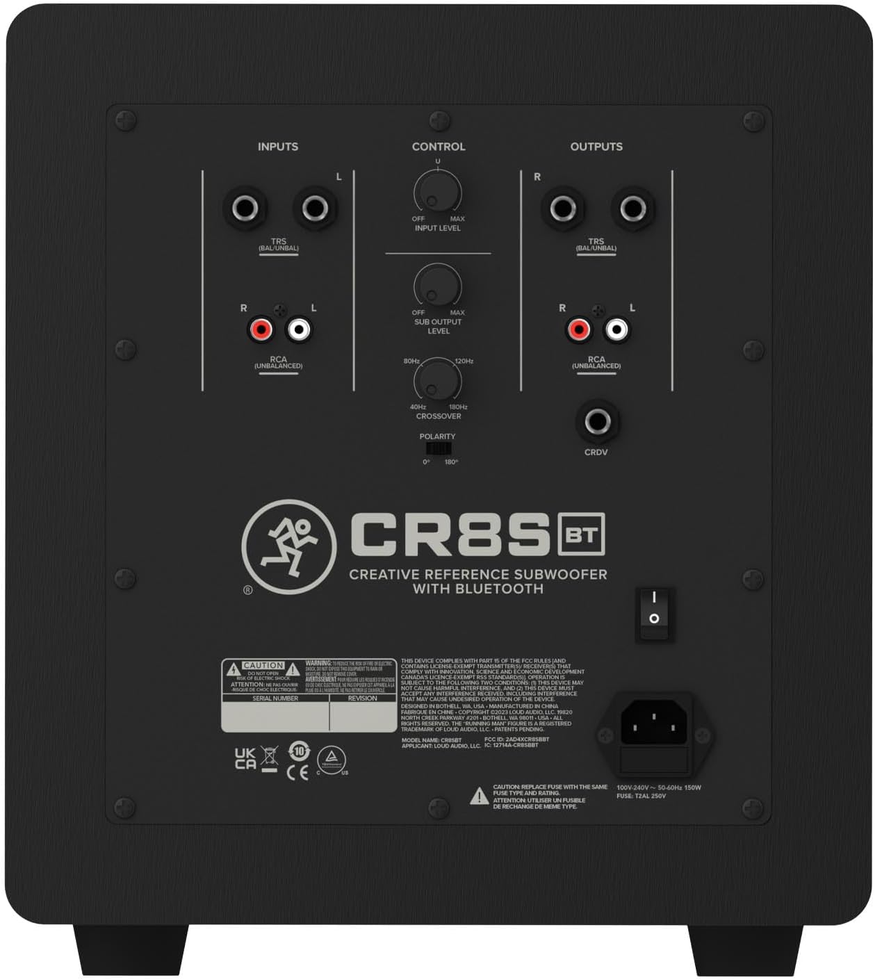 Mackie 2056265-00 CR8SBT 8-inch Powered Bluetooth Subwoofer