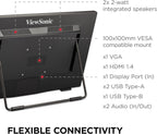 ViewSonic TD2465 24 Inch Touch Screen Monitor Ergonomic
