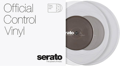 Serato Control Vinyl 10-inch Standard Colors Clear Pair