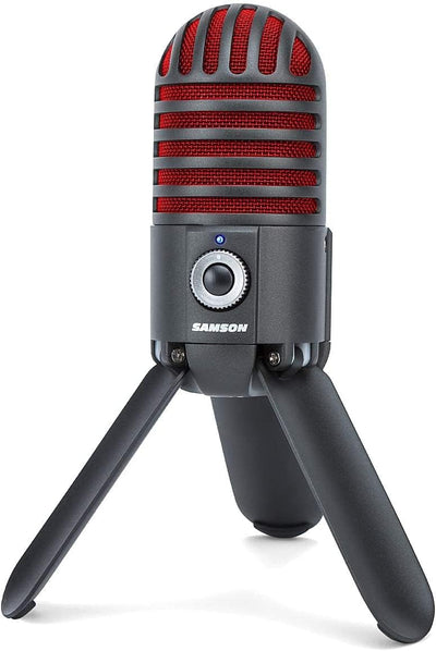 Samson SAMTRBR Meteor Mic USB Studio Microphone - Titanium Black/Red