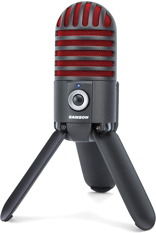 Samson SAMTRBR Meteor Mic USB Studio Microphone - Titanium Black/Red