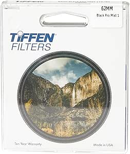 Tiffen 62BPM1 58mm Black Pro-Mist Diffusion Filter
