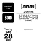 Sony Jeopardy! 2022 Day-to-Day Trivia Calendar