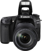 Canon 1263C006 EOS 80D DSLR 18-135mm Lens Bundle Renewed