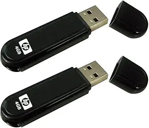 HP P-FD4GBX2-HPV100W-FS v100w USB Drive: 4GB, 2-Pack