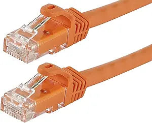 Monoprice 111385 Cat5e Ethernet Patch Cable 7ft Orange