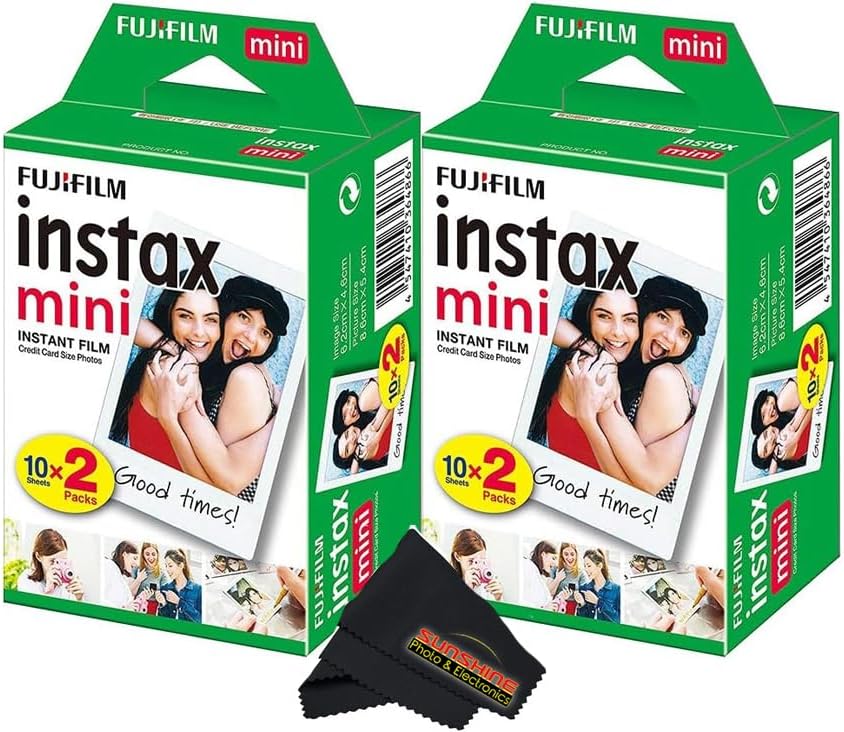Fujifilm Instax Mini Film Twin Pack - 40 Sheets