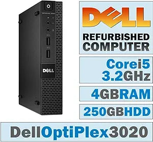 Dell OptiPlex 3020 Micro i5 Desktop Windows 7 Renewed