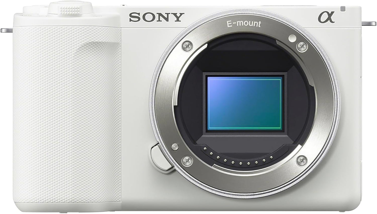 Sony ZVE10M2W Alpha ZV-E10 II Vlogging Camera Bundle
