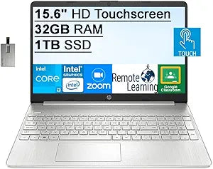 HP HP 15 15.6" Touchscreen i3 Laptop Bundle