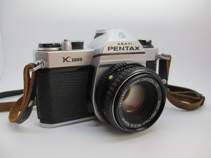 Pentax K1000 Manual SLR Film Camera 50mm Lens Renewed