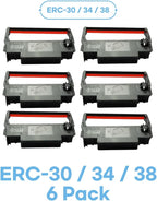 Epson LYSB015TMAG5M ERC-30/34/38 Black/Red Ribbon 6-Pack