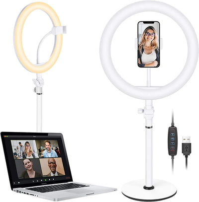Neewer 10095097 Laptop Selfie Ring Light with Stand