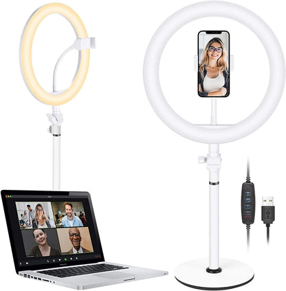 Neewer 10095097 Laptop Selfie Ring Light with Stand