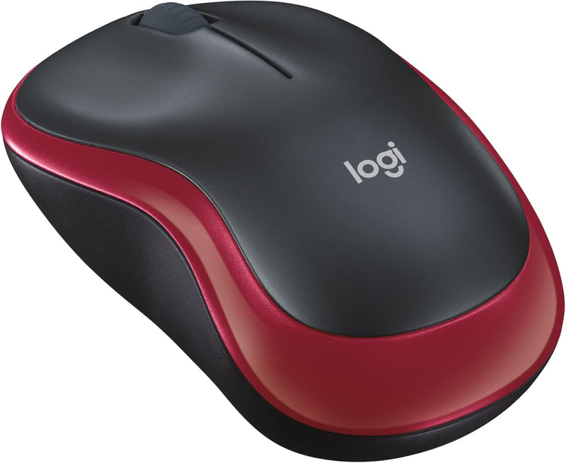 Logitech 910-003635 M185 Red Wireless Mouse — main product image