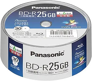 Panasonic LM-BRS25MP30 Blu-ray BD-R 25GB 6x Recordable Disc — main product image