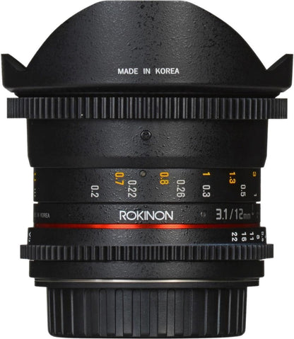 Rokinon DS12M-NEX 12mm T3.1 Cine Fisheye Sony E-Mount