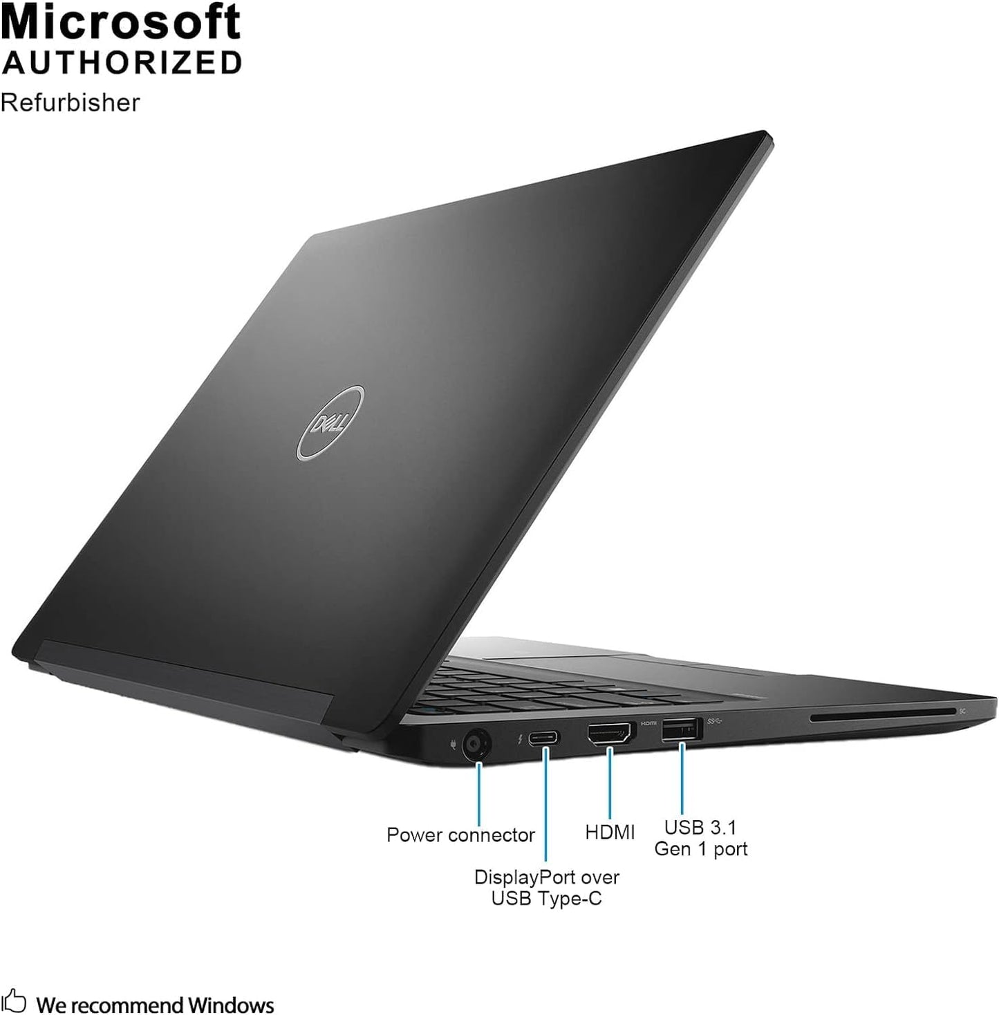 Dell Core i5 Latitude 7390 13.3" Renewed Laptop