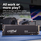 Crucial CT2000P310SSD801 2TB Gen4 NVMe M.2 SSD