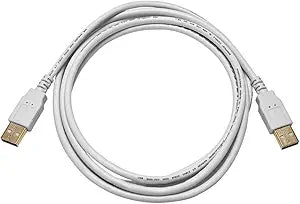 Monoprice 108611 USB 2.0 A to A Cable 6ft White — main product image