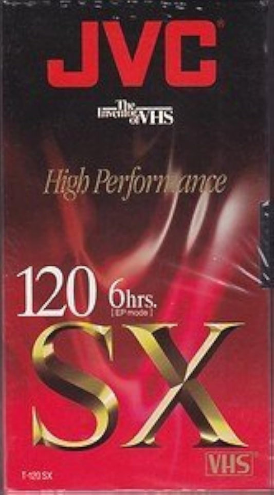 JVC 5269379 T-120 SX 6 Hour VHS Cassette Tape 4-Pack