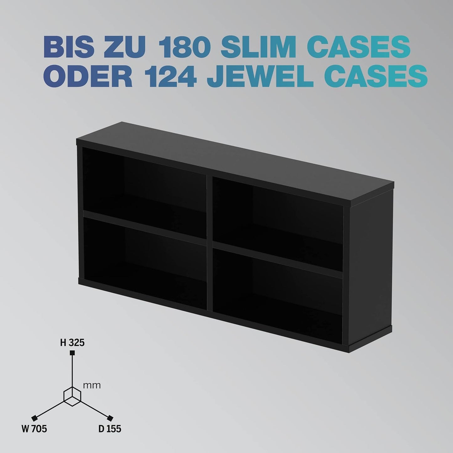 Glorious AMS-CD-BOX-180-BLK CD Box 180 Black