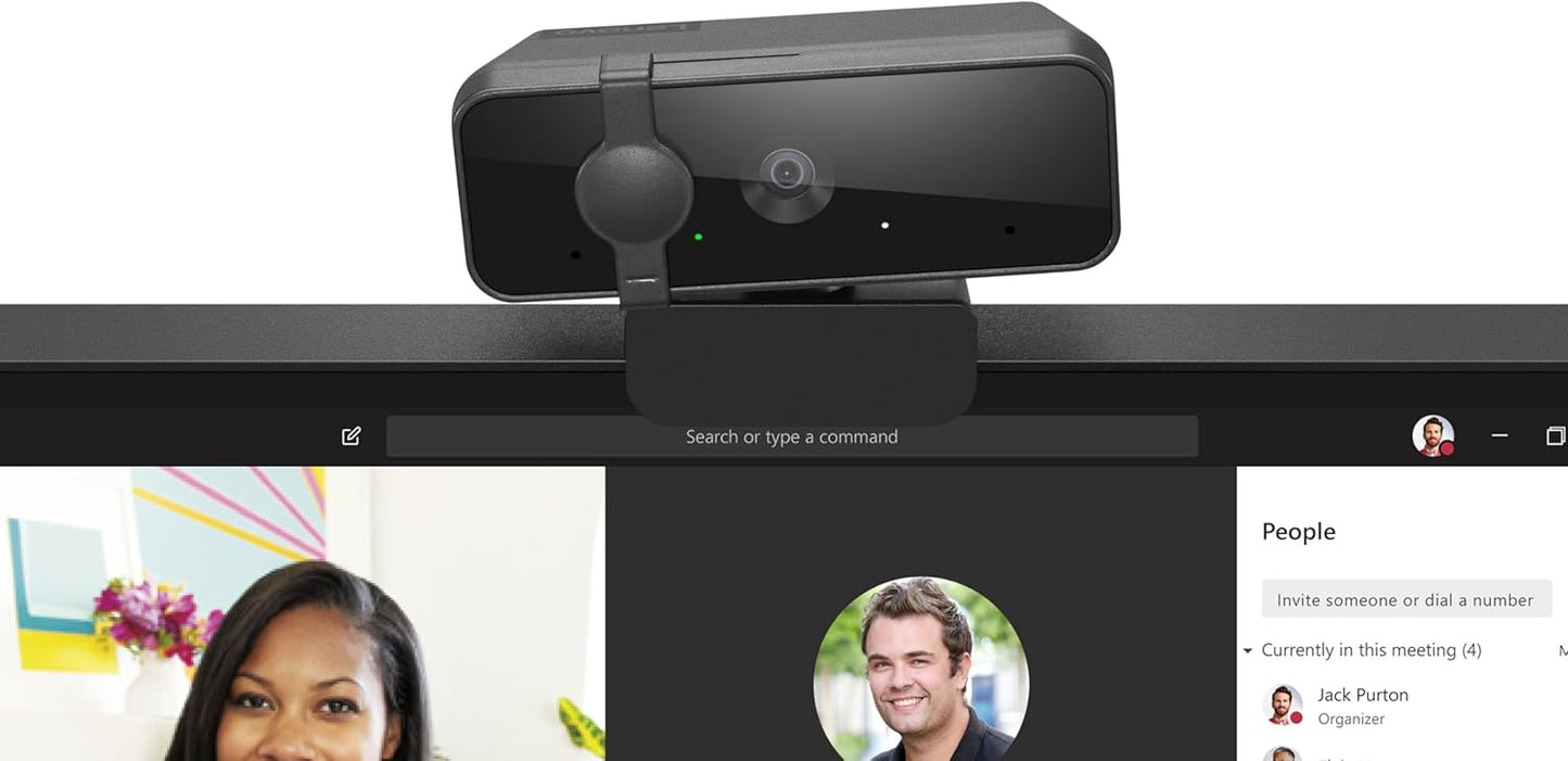 Lenovo GXC1Q45625 HD 1080p Webcam - Wide Angle, Privacy Shutter