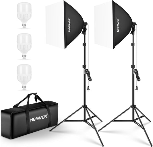Neewer NK200 700W Equivalent Softbox Lighting Kit