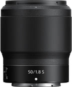 Nikon 20083 NIKKOR Z 50mm f/1.8 S Lens Bundle