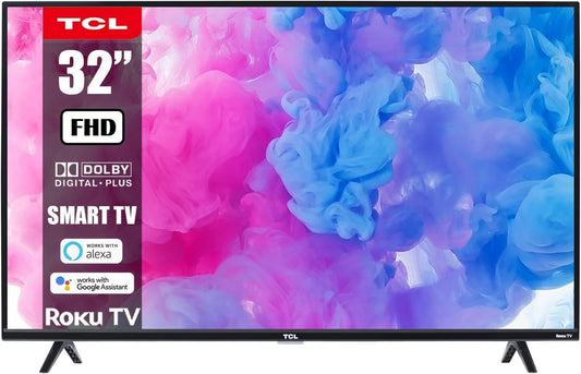 TCL 32S331 32-Inch FHD Smart Roku TV (Renewed)