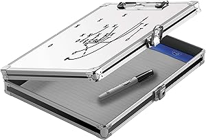 Vaultz VZ00717-PDQ Whiteboard Locking Storage Clipboard
