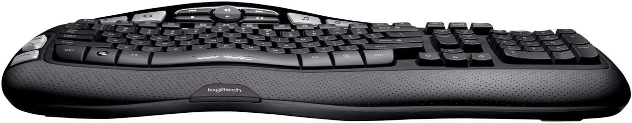 Logitech 920-004484 K350 Wireless Keyboard - Comfort Wave Design
