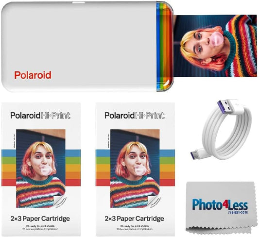 Polaroid 9128 Bundle Hi-Print 2x3 Pocket Printer