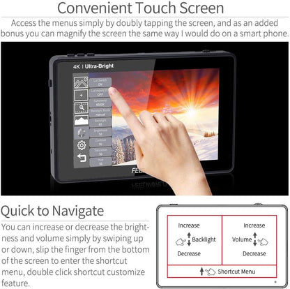FEELWORLD LUT7-US 7" 2200nit Touchscreen DSLR Monitor