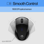 HP X3000 G3 Black Wireless Mouse 1600 DPI