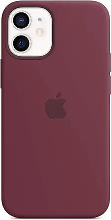 Apple iPhone 12 Mini Silicone Case with MagSafe - Plum — main product image