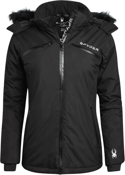 Spyder Women's Snow Jacket Color Block Quilted Winter Jacket