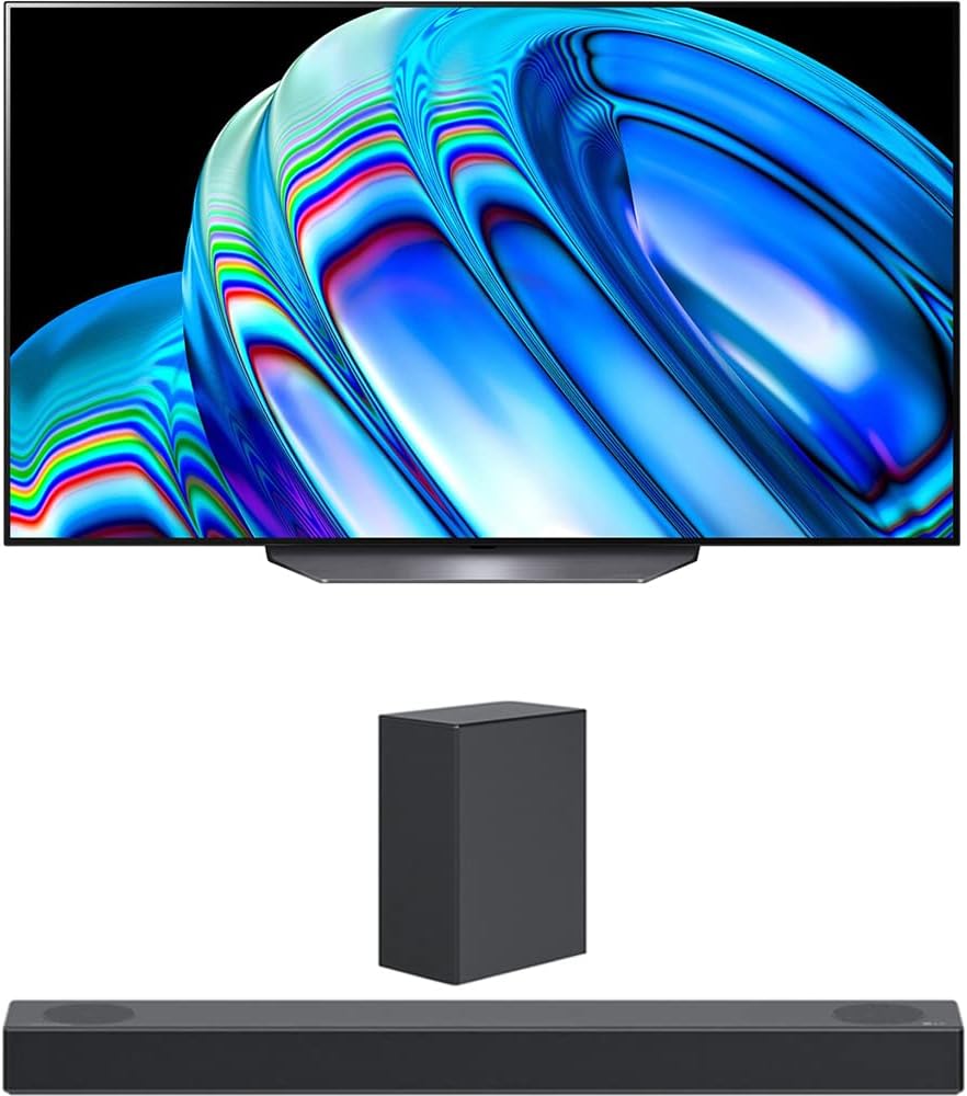 LG E75LGOLED77B2PUA 77" 4K OLED TV Dolby Atmos Bundle