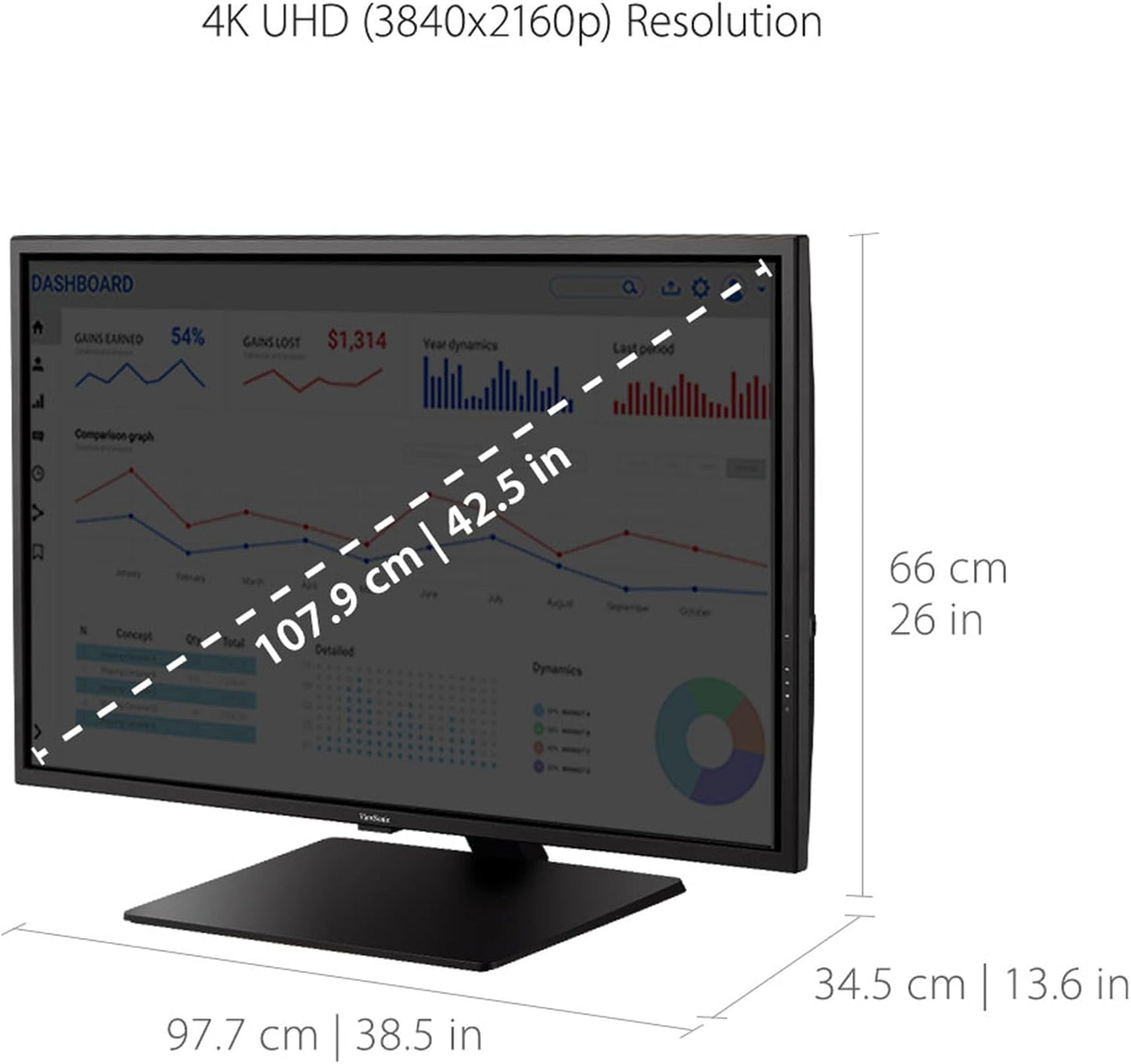 ViewSonic VX4381-4K 43" Ultra HD MVA Monitor