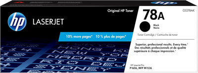 HP CE278A 78A Black LaserJet Toner Cartridge
