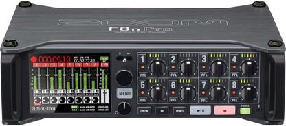 Zoom F8n Pro Multitrack Field Recorder Bundle